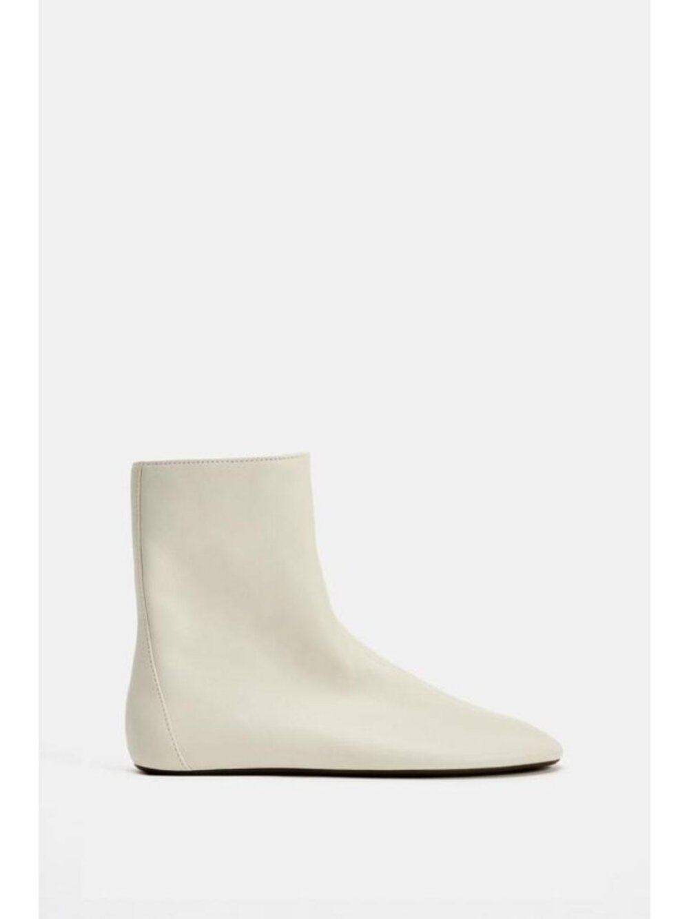 ZARA SOFT LEATHER FLAT ANKLE BOOTS 3103/810/724